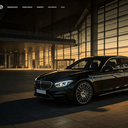 Luxury sedan for professional airport pickup and drop-off service in Pakistan